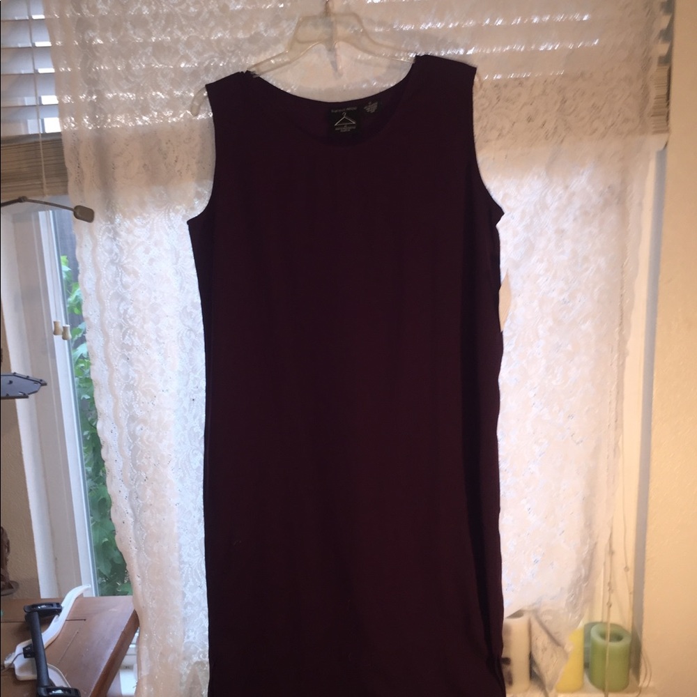 Eggplant  1x maxi  tank dress.